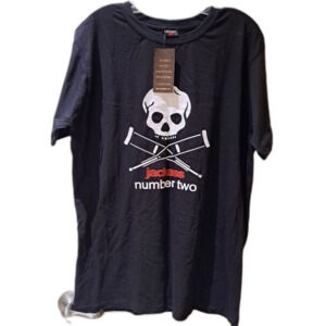Jackass Number Two black t-shirt 2006 movie merch adult unisex size XXL, NWT